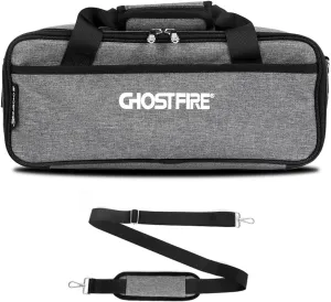 Ghost Fire Guitar Pedal Board Bag Effect Pedalboard Bag Accessory Storage Bag Carry Case 14.9x6.3x3.9in