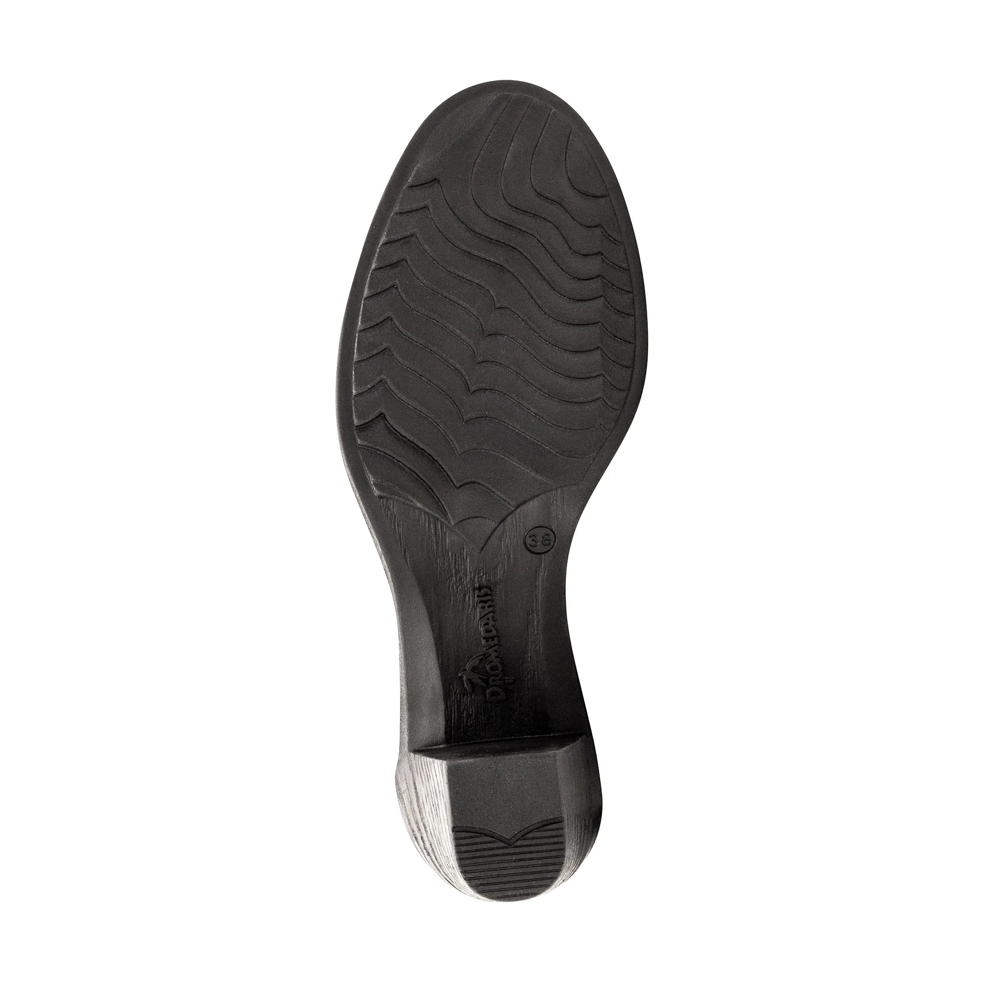 Gina Mid-Heel Leather Pump