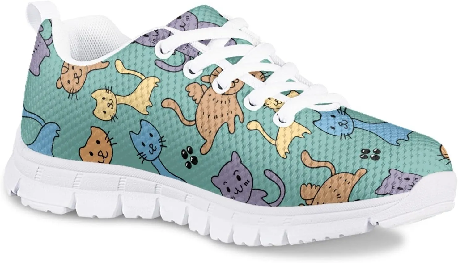 Girls and Boys Funny Dog Print Tennis Shoes Kids Lightweight Mesh Cute Running Shoes
