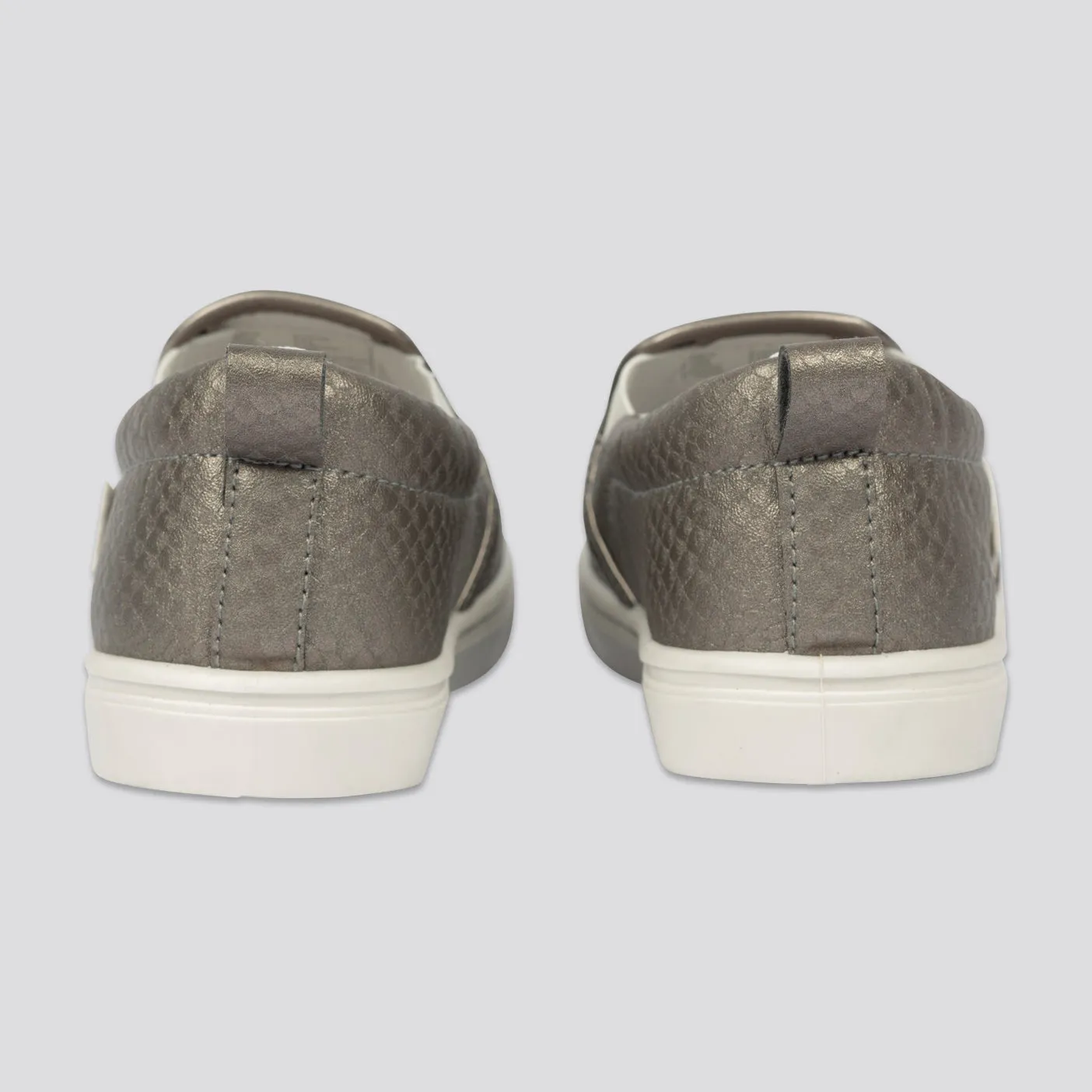 Girls Metallic Slip-On _ 161485 _ Bronze