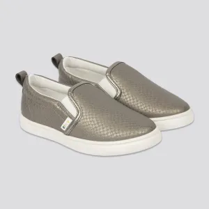 Girls Metallic Slip-On _ 161485 _ Bronze