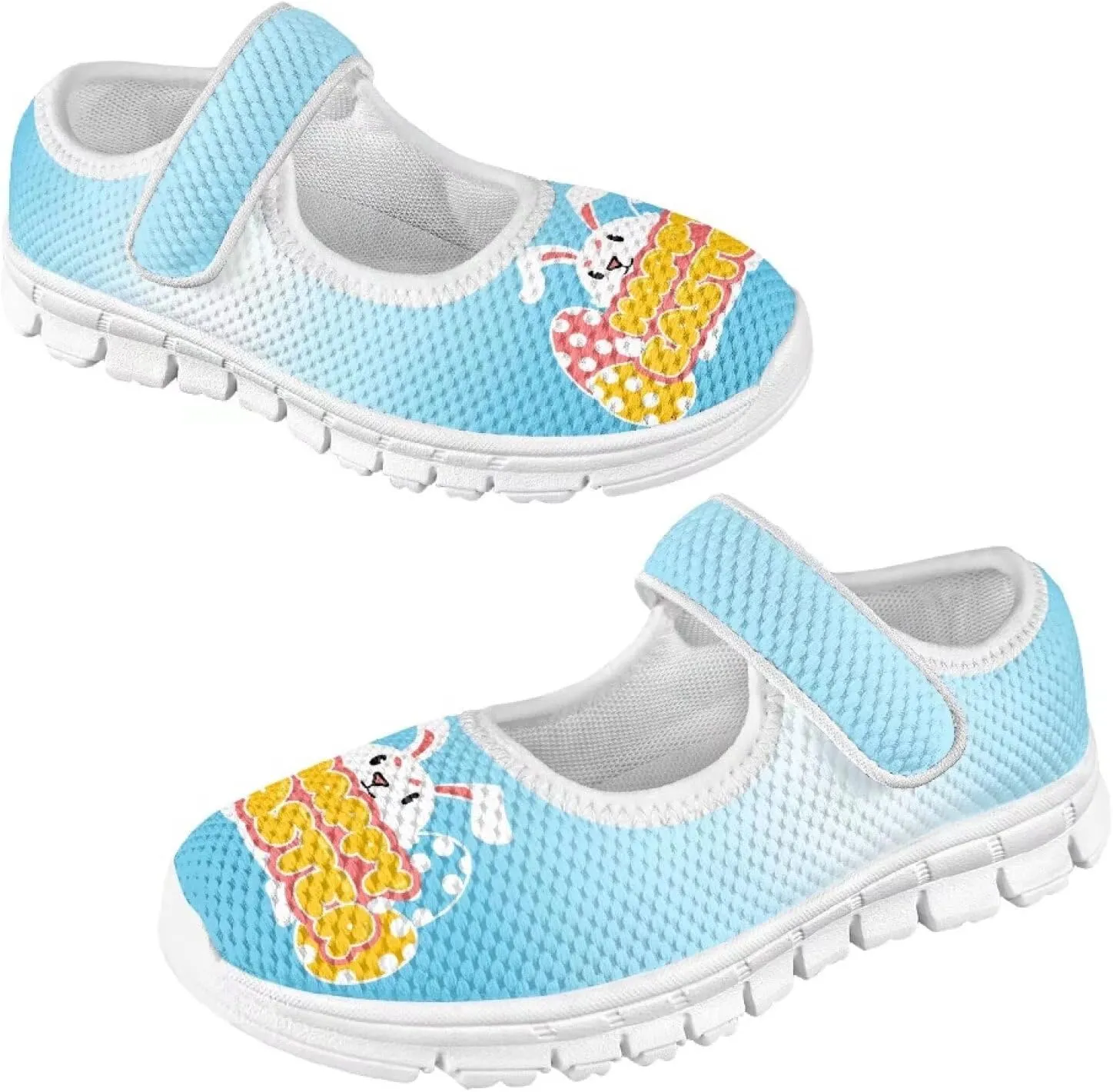 Girls St. Patrick's Day Shoes Mesh Slip On Casual Sneaker Comfort Non Slip Travel Walking Shoe Easter Party Shoes White Sole US 11-15