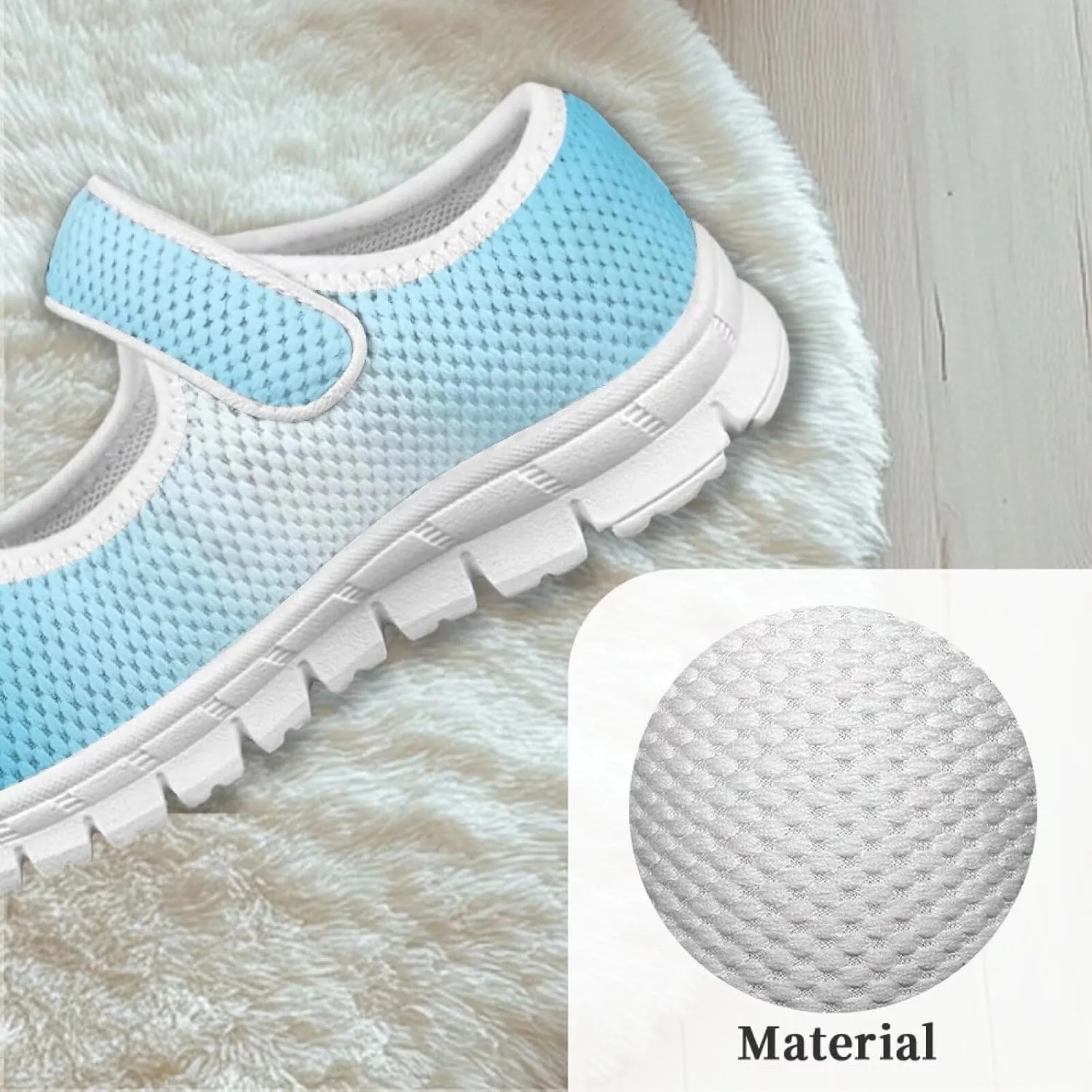 Girls St. Patrick's Day Shoes Mesh Slip On Casual Sneaker Comfort Non Slip Travel Walking Shoe Easter Party Shoes White Sole US 11-15
