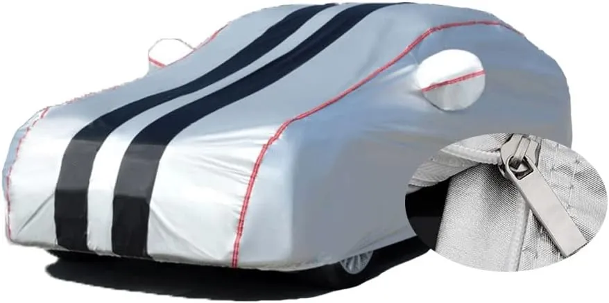 GLUNT Car Cover for Golf MK3(1991-1999) | Durable Dustproof Car Cover Outdoor Full Car Cover Sun Waterproof Car Cover, Scratch Proof/Durable/Breathable/Uv Protection with Zip Cotton Lined (Color : D)