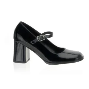 GOGO-50 - Black Patent Mary Jane Heels
