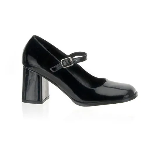 GOGO-50 - Black Patent Mary Jane Heels