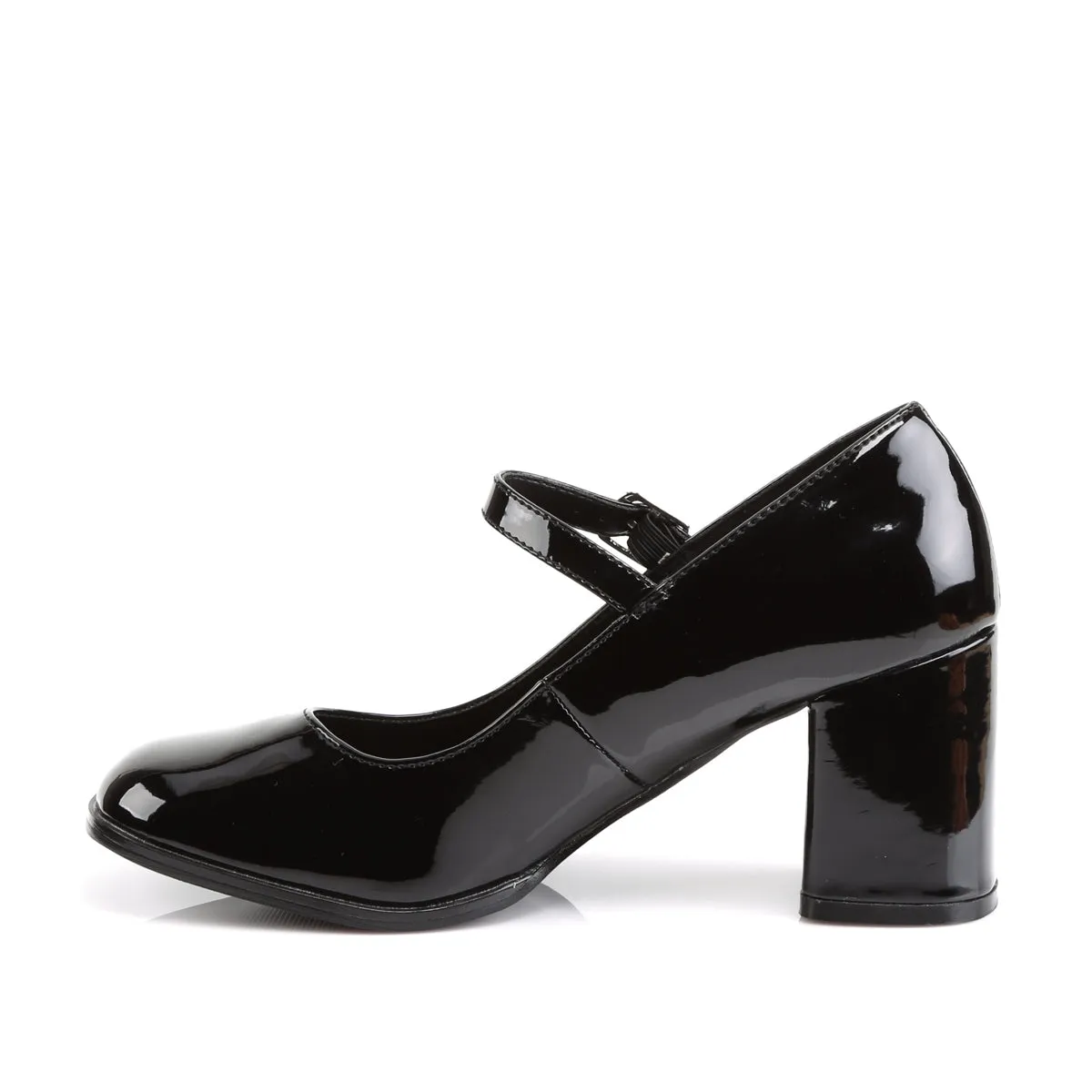 GOGO-50 - Black Patent Mary Jane Heels