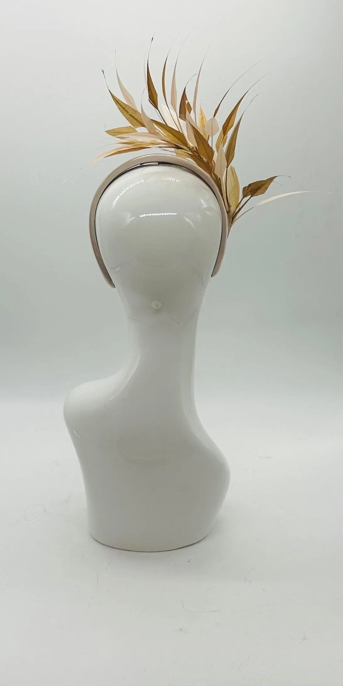 Gold  Derby Fascinator, Kentucky Derby Hat Alternative, Kentucky derby hat (SILVER LINE)