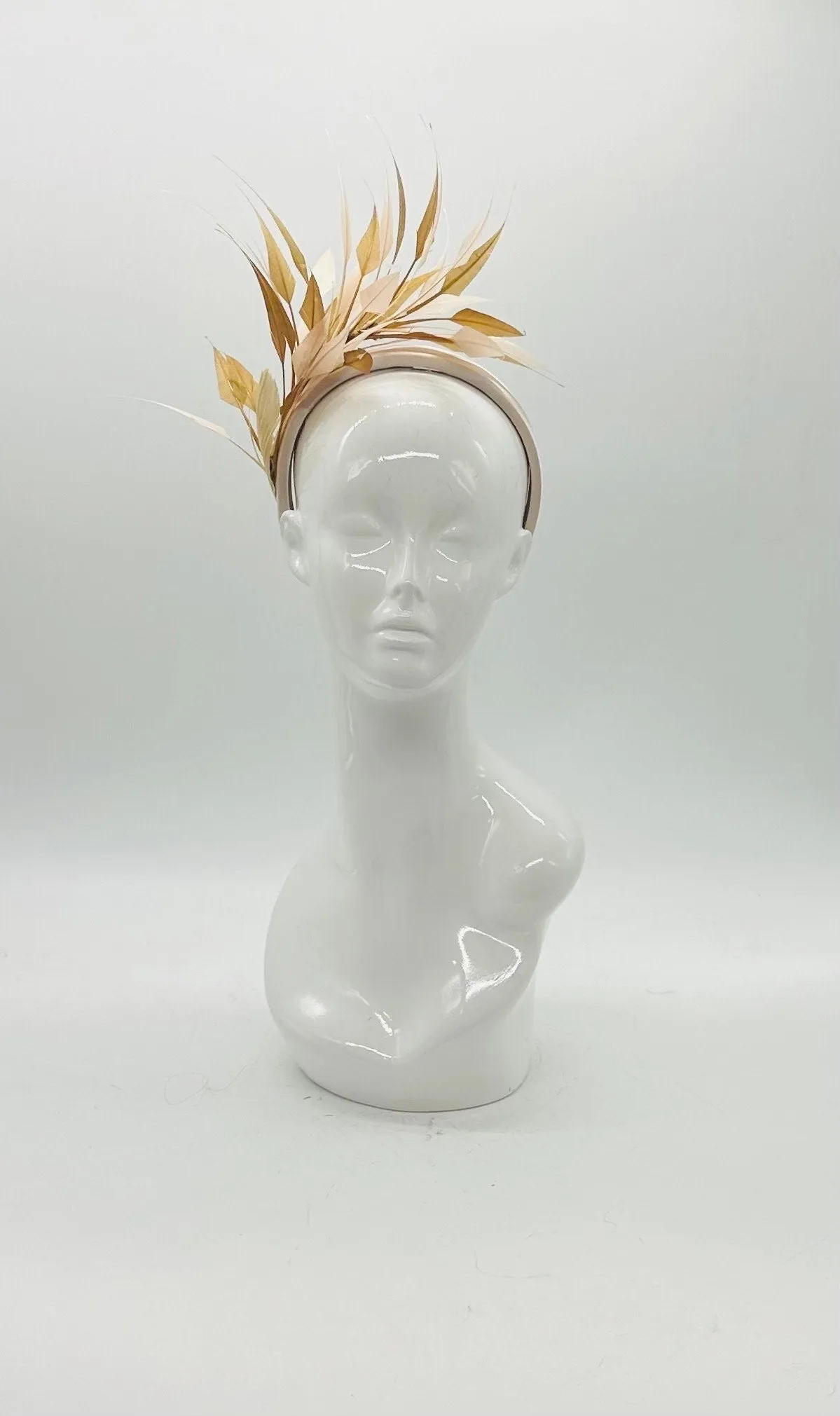 Gold  Derby Fascinator, Kentucky Derby Hat Alternative, Kentucky derby hat (SILVER LINE)
