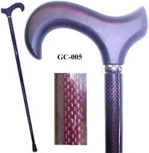 Graphite Carbon Stick with Mahogany Derby Wood Handle