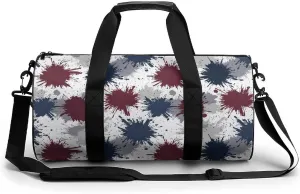 Gym Bag 17in for Men Women, Waterproof Foldable Sports Organizer, Durable Workout Travel Duffle Bag, Color Burst Spray-32