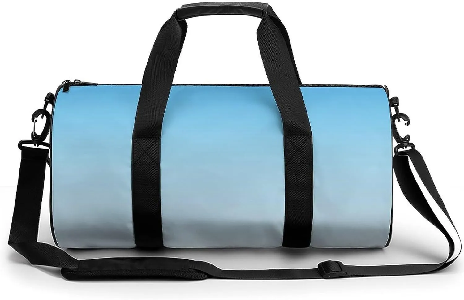 Gym Bag 17in for Men Women, Waterproof Foldable Sports Organizer, Durable Workout Travel Duffle Bag, Soft Glow Horizon-907