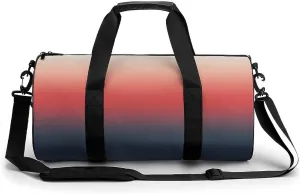 Gym Bag 17in for Men Women, Waterproof Foldable Sports Organizer, Durable Workout Travel Duffle Bag, Warm Twilight Shift-1739