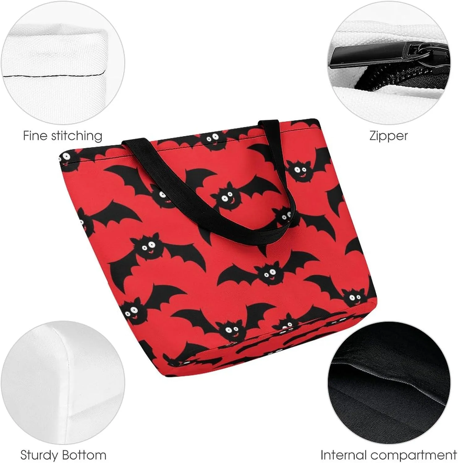 Halloween Pattern Tote Bags Handbags for Women Fashion Shoulder Bags Shoulder Handbag.