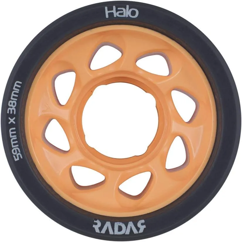 Halo Wheels - Roller Skate Wheels - 4 Pack of 38mm x 59mm Wheels