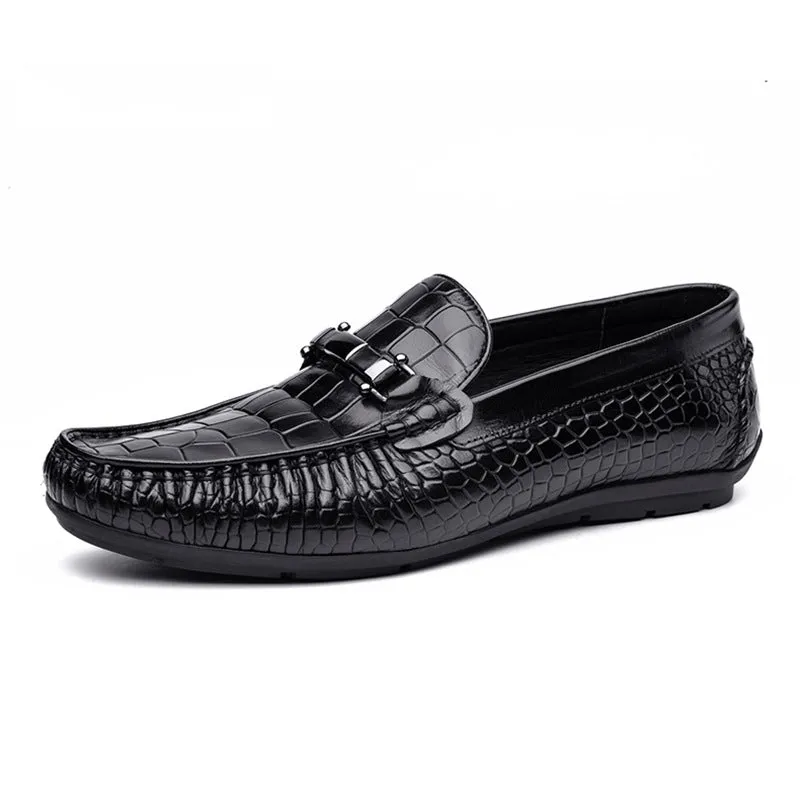 Handmade Full Grain Leather Slip-On Moccasins for Men