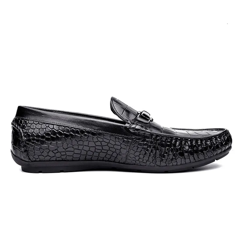 Handmade Full Grain Leather Slip-On Moccasins for Men