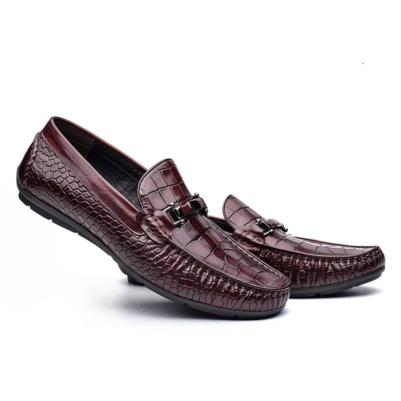 Handmade Full Grain Leather Slip-On Moccasins for Men