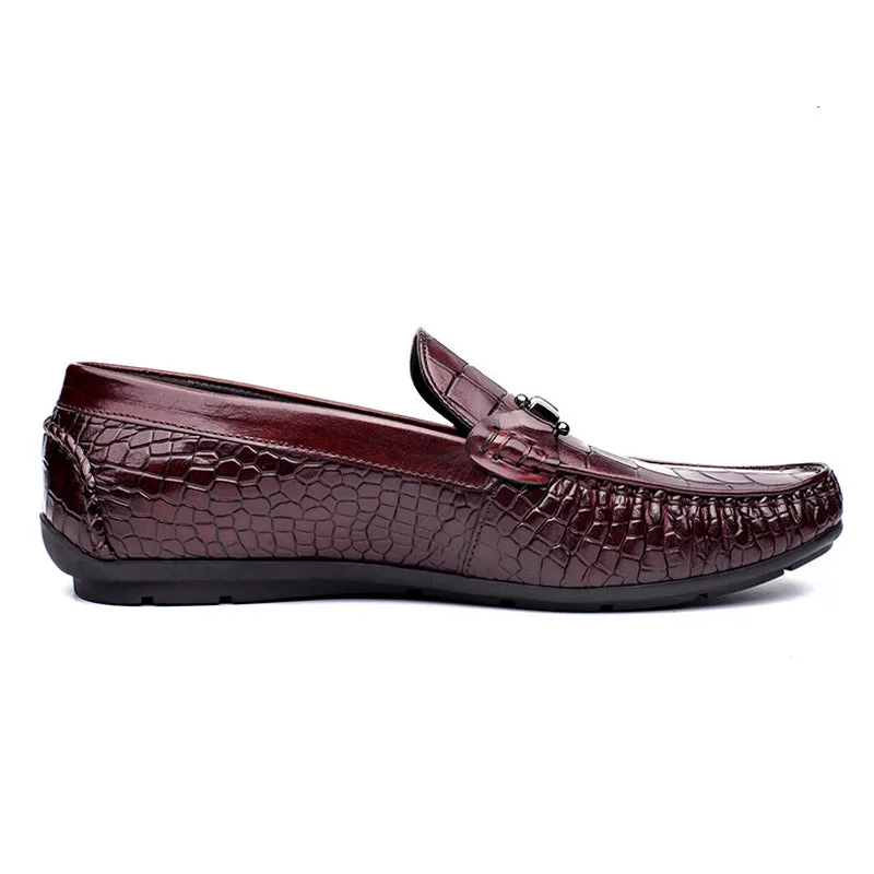Handmade Full Grain Leather Slip-On Moccasins for Men