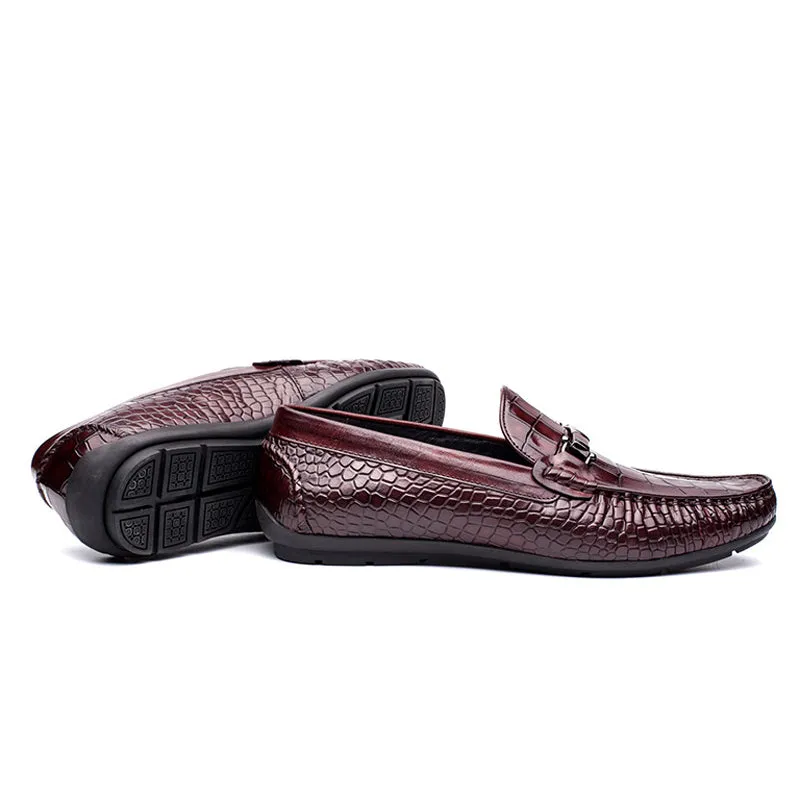 Handmade Full Grain Leather Slip-On Moccasins for Men
