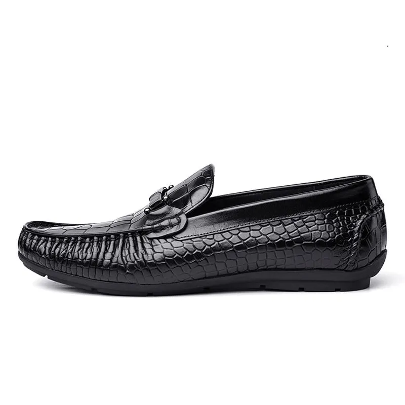 Handmade Full Grain Leather Slip-On Moccasins for Men