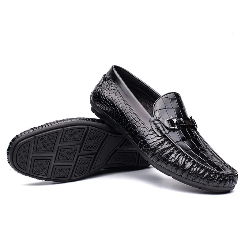 Handmade Full Grain Leather Slip-On Moccasins for Men