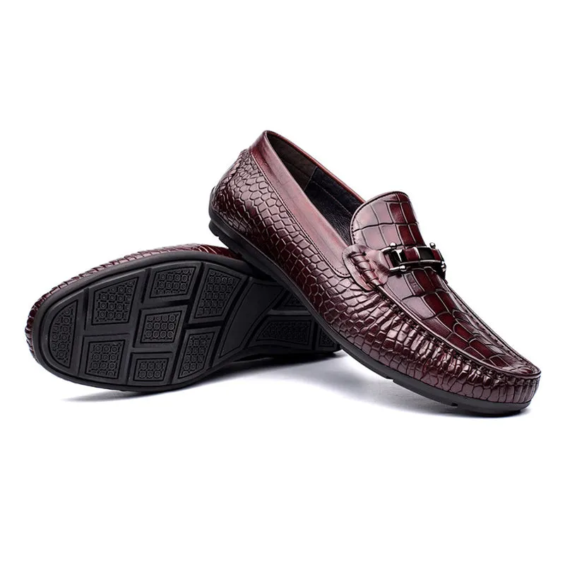 Handmade Full Grain Leather Slip-On Moccasins for Men