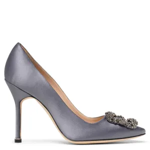 Hangisi 105 grey satin pumps