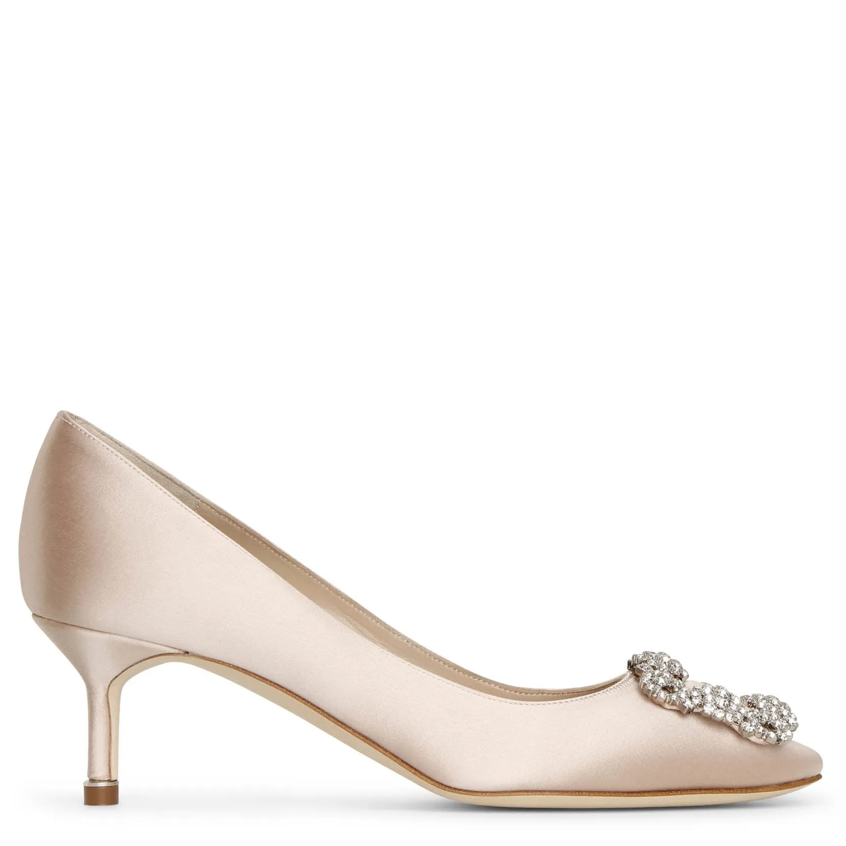 Hangisi 50 nude satin pumps
