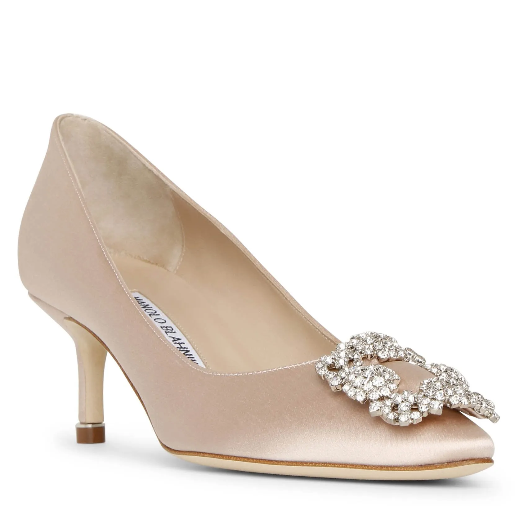 Hangisi 50 nude satin pumps