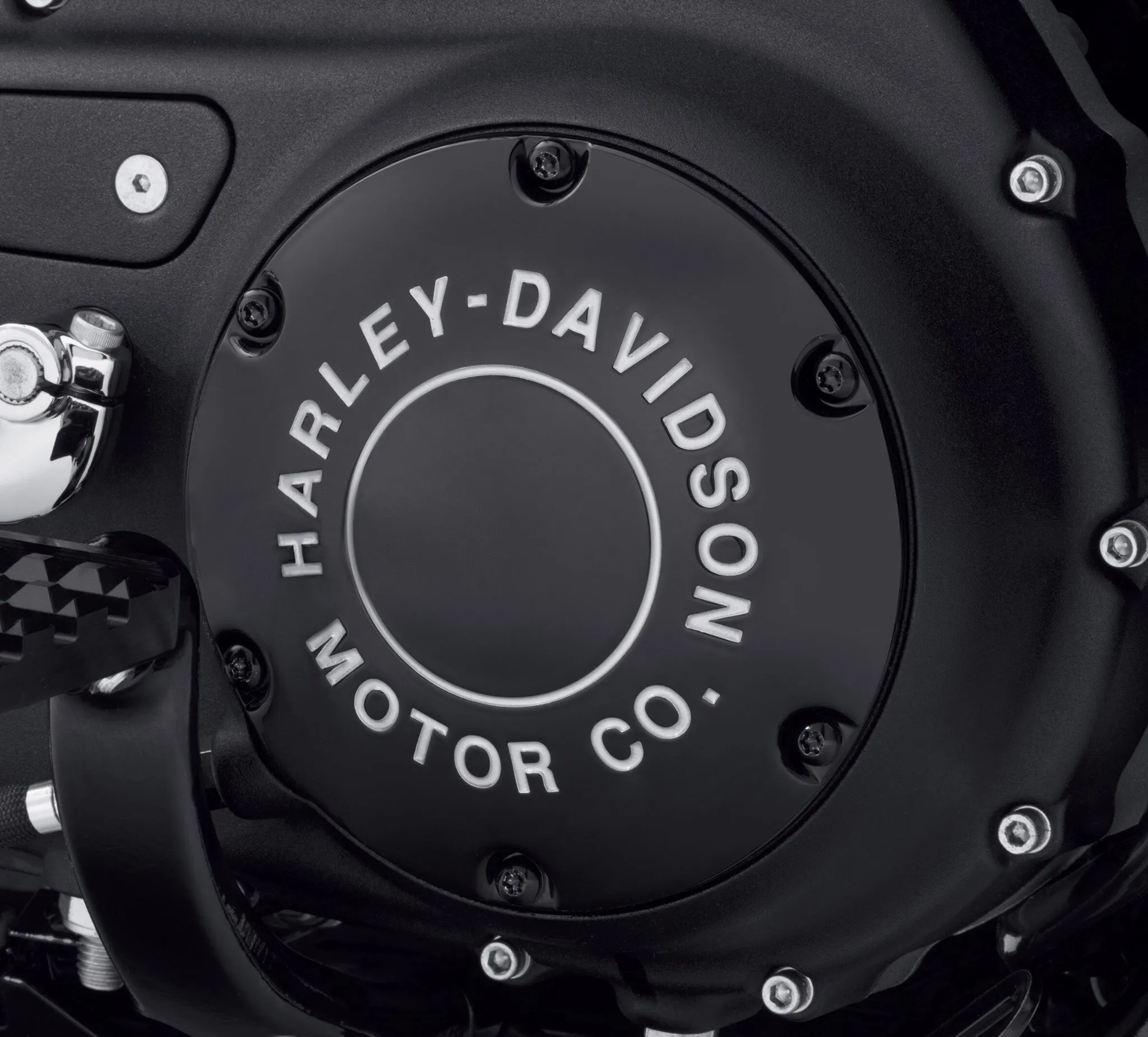 Harley-Davidson Motor Co. Derby Cover - Gloss Black