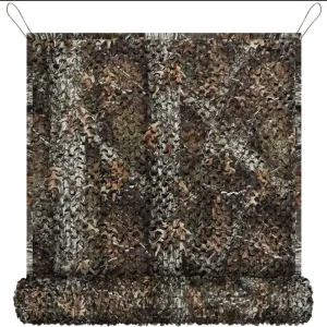 HCZION Jungle Camo Netting Desert Camouflage Net Woodland Mesh Nets 20×20ft Sport Army Shade Nets Military Camping Blinds Cover Hunting Blind Privacy Screen (Size : 3x3m(9.8x9.8ft))