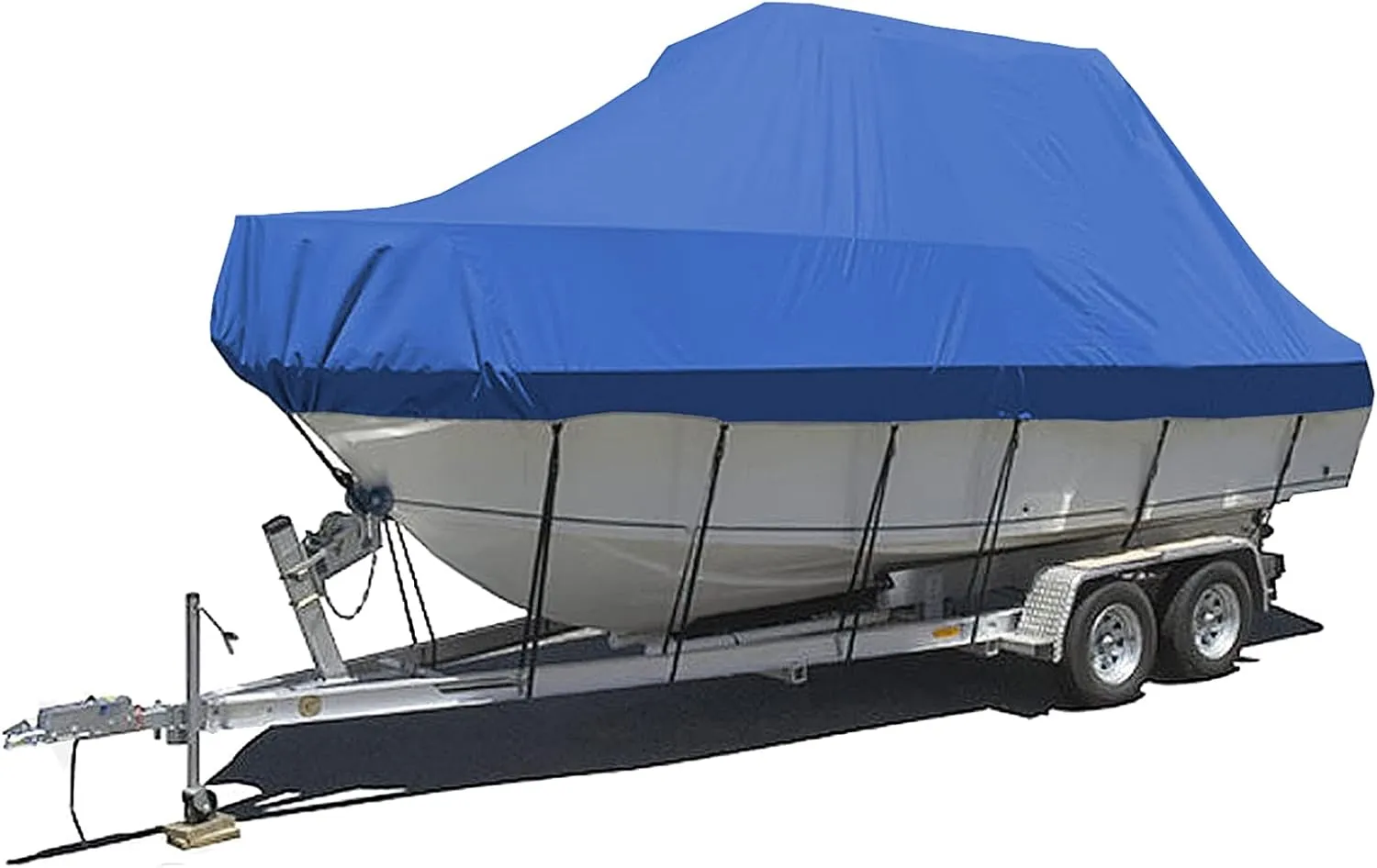 Heavy Duty Hard Top/T-Top Boat Cover 600 Denier Oxford Fabric Waterproof UV Resistant Trailerable Center Console T-Top Boat Cover,Blue,883cm x 550cm