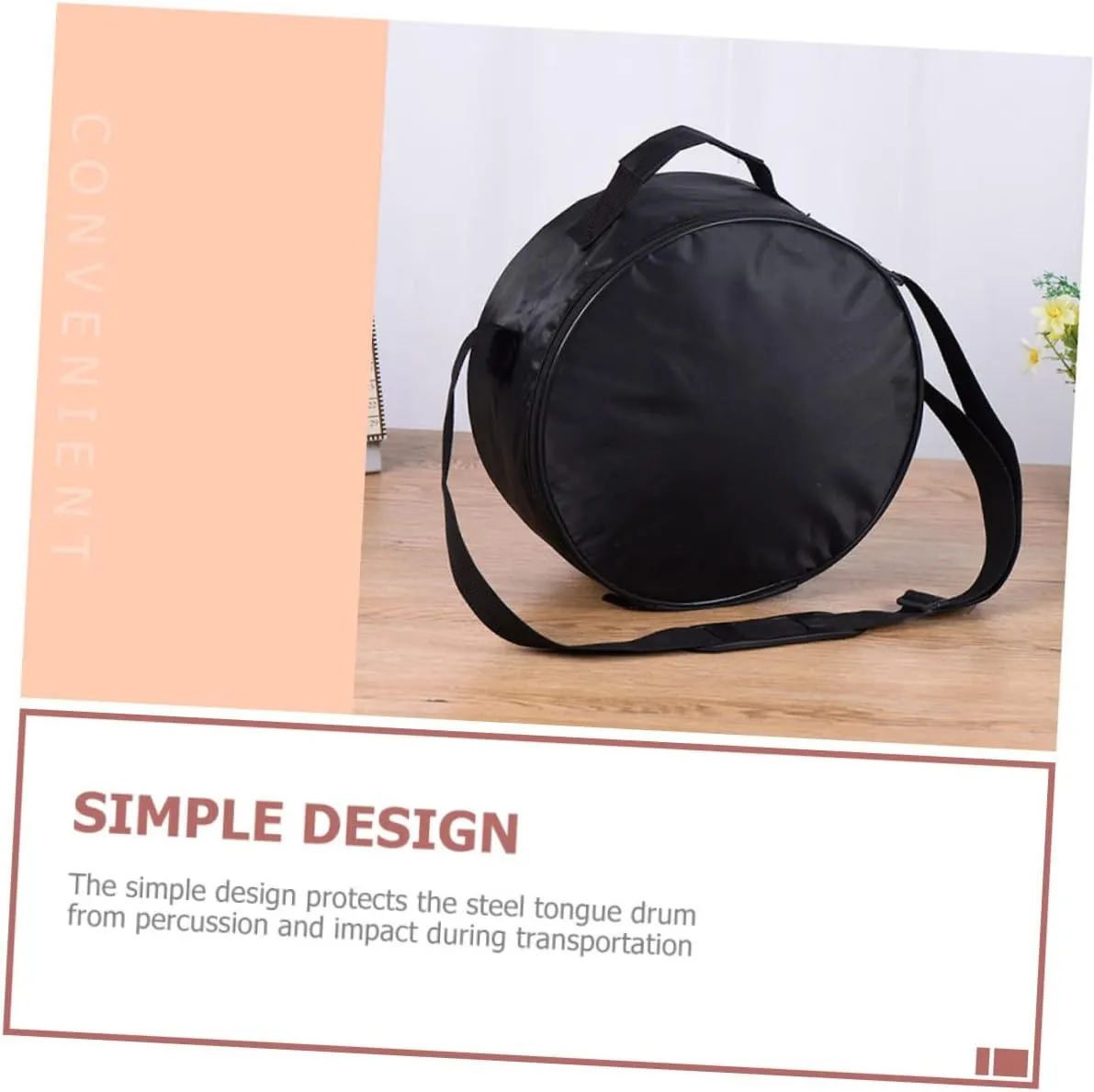 Hemoton 2pcs Percussion Instrument Bag Steel Tongue Drum Carrying Case Protective Storage Pouch