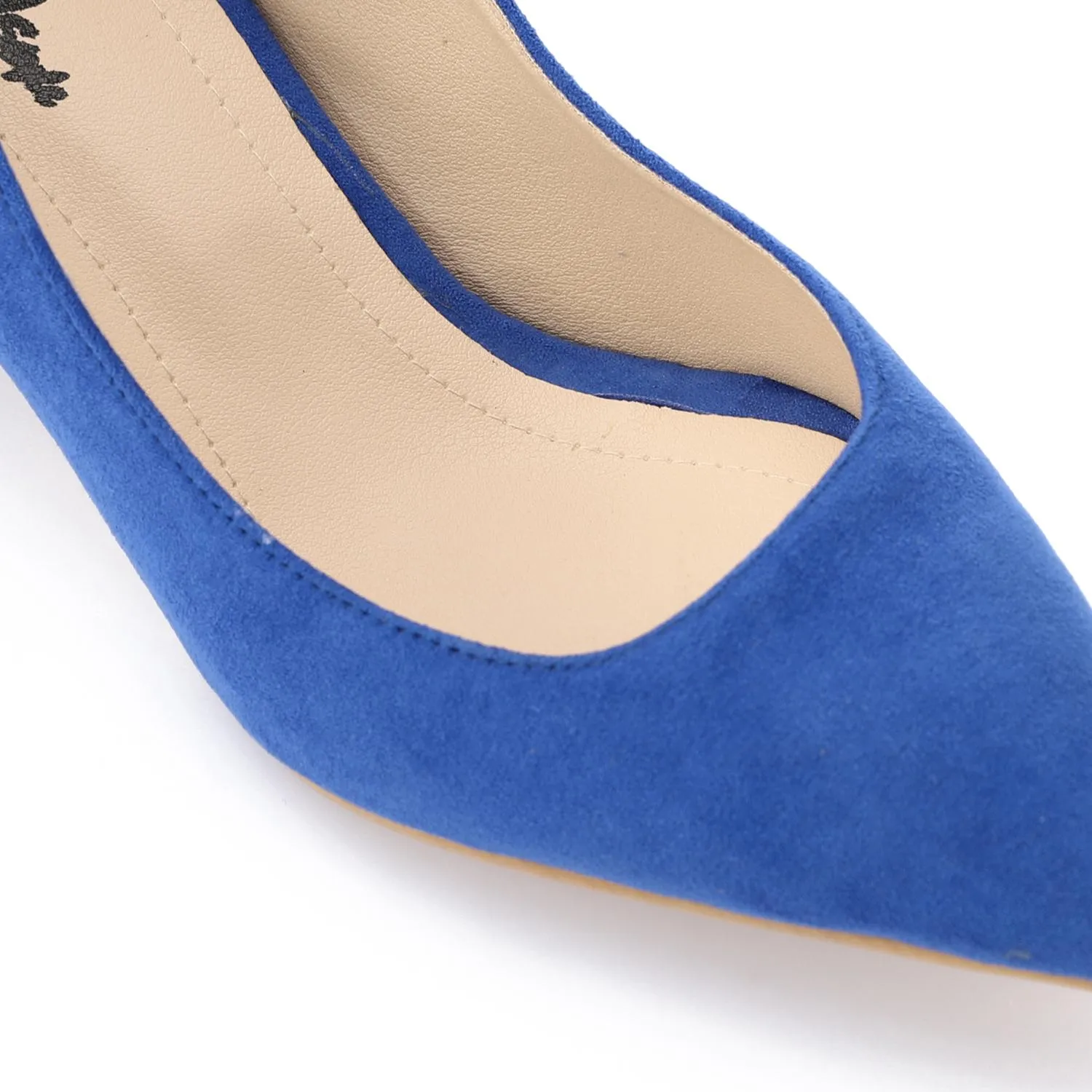High Heel Mule Sandals – Elegant Pointed Toe, Suede Leather Texture 3CM