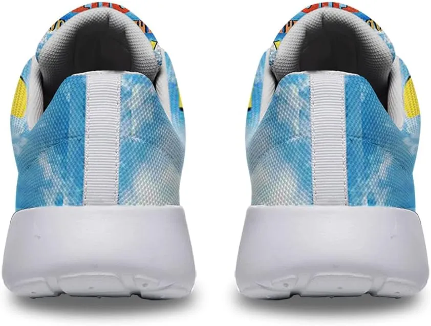Hippie Sneakers Mens Womens Running Shoes Mesh Breathable Lightweight Tennis Walking Gym Shoes