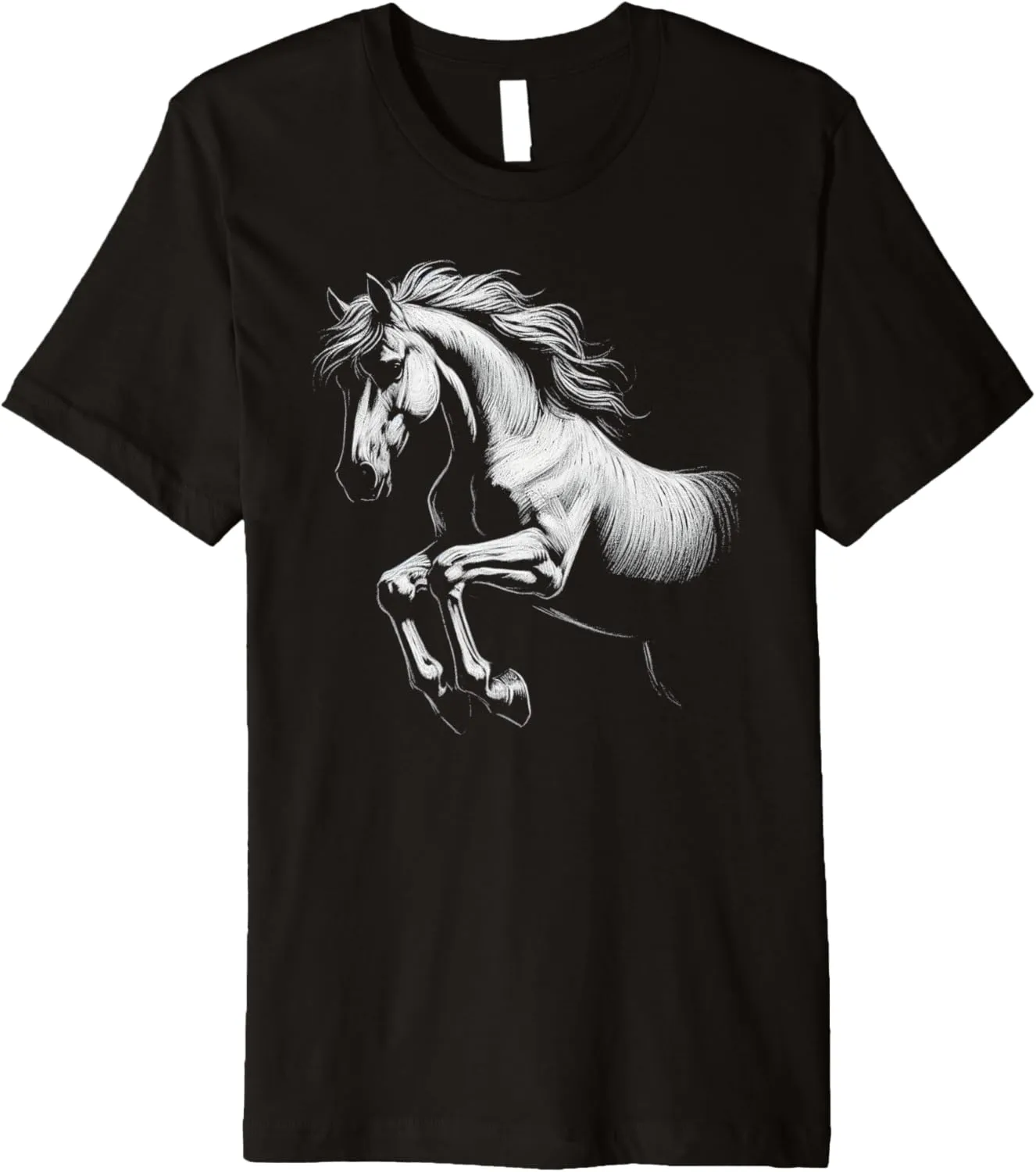 Horse Art Equestrian Horse Lover Rider Horseback Derby Horse Premium T-Shirt
