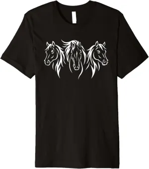 Horse Art Rider Equestrian Horse Racing Derby Horse Lover Premium T-Shirt