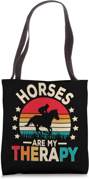 Horse Race, Equestrian Sports Derby Day Jockey Tote Bag