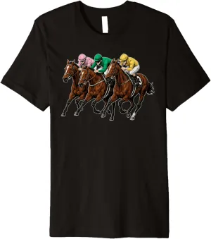 Horse Racing Horse Rider Equestrian Derby Horse Lover Premium T-Shirt