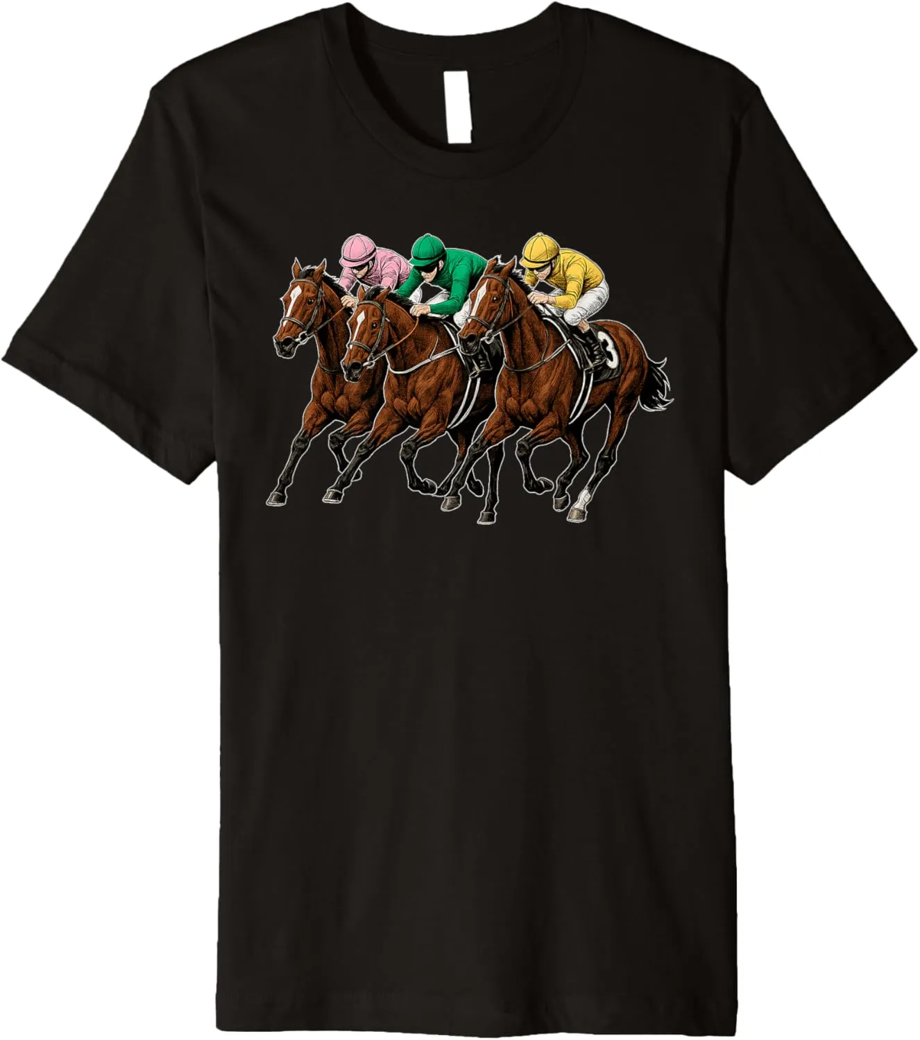 Horse Racing Horse Rider Equestrian Derby Horse Lover Premium T-Shirt