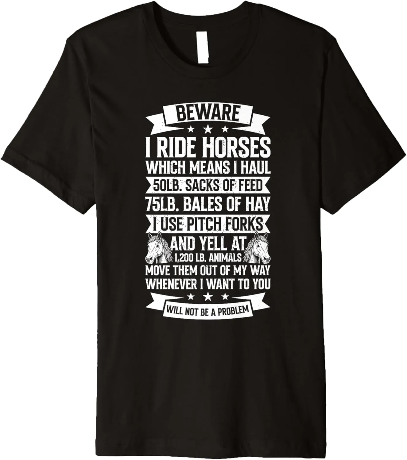 Horse Rider Equestrian Horse Racing Derby Horse Lover Premium T-Shirt