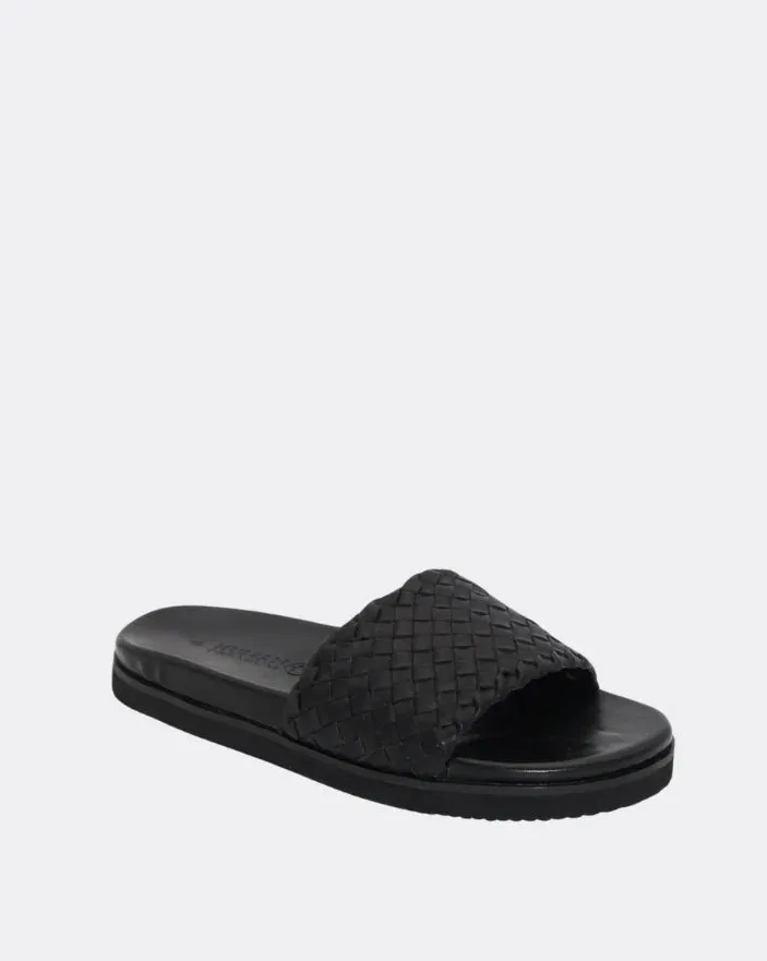 Human Premium Oxford Woven Leather Slide