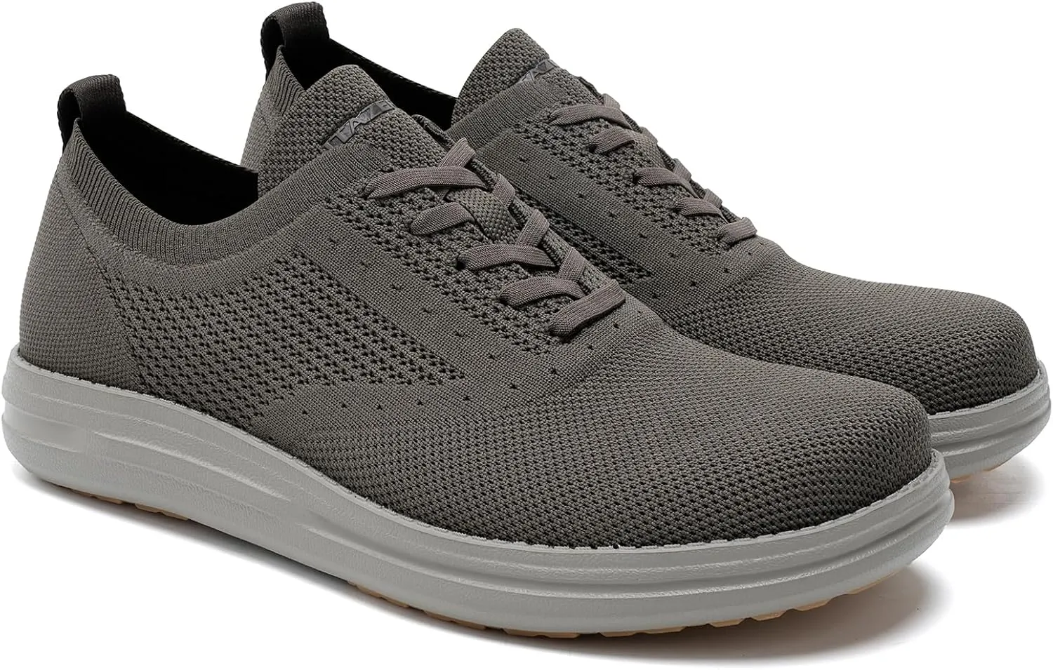ITAZERO Men's Wide Toe Box Mesh Shoes Business Casual Wide Width Walking Shoes with Arch Support Insole for Plantar Fasciitis