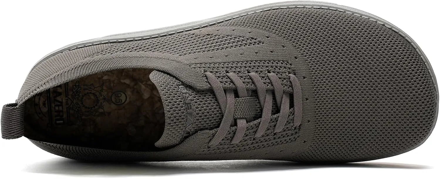 ITAZERO Men's Wide Toe Box Mesh Shoes Business Casual Wide Width Walking Shoes with Arch Support Insole for Plantar Fasciitis