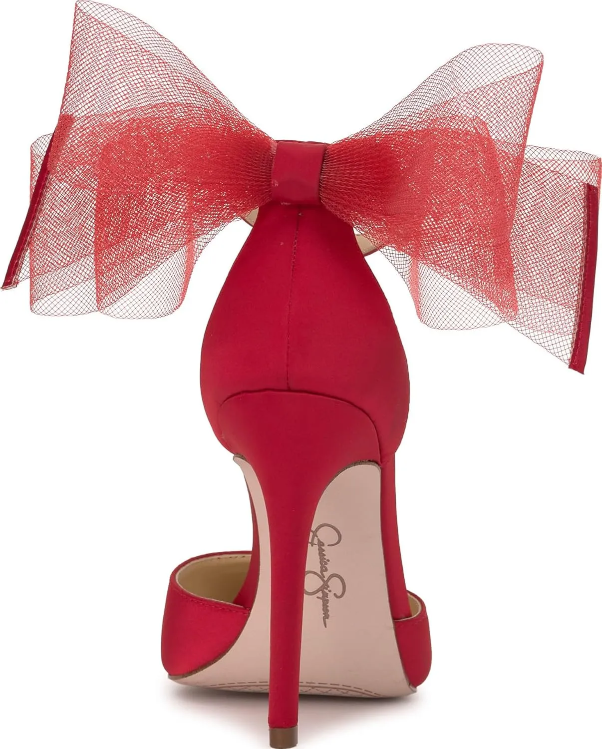 Jessica Simpson Womens Phindies Satin Bow Pumps