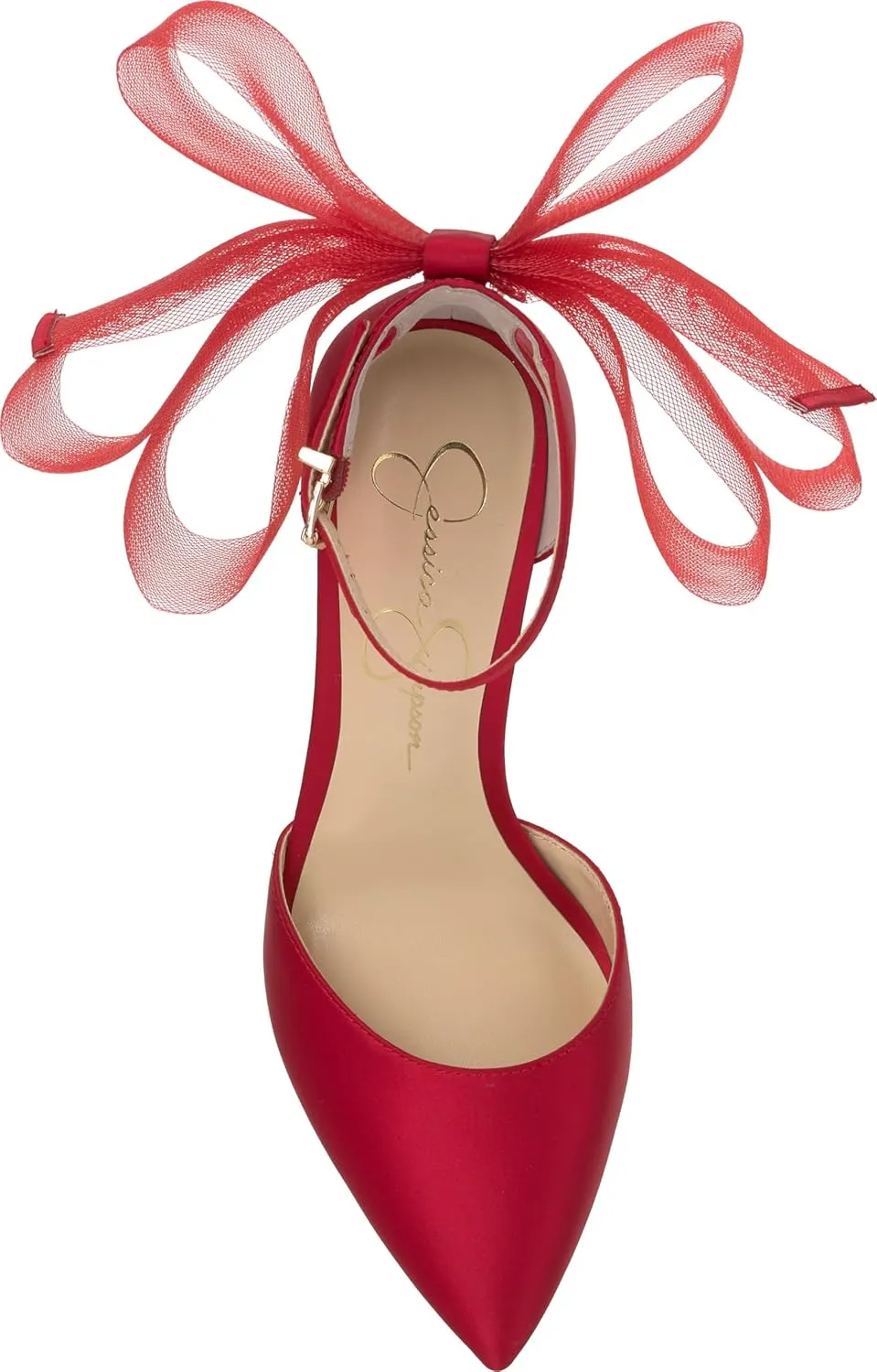 Jessica Simpson Womens Phindies Satin Bow Pumps