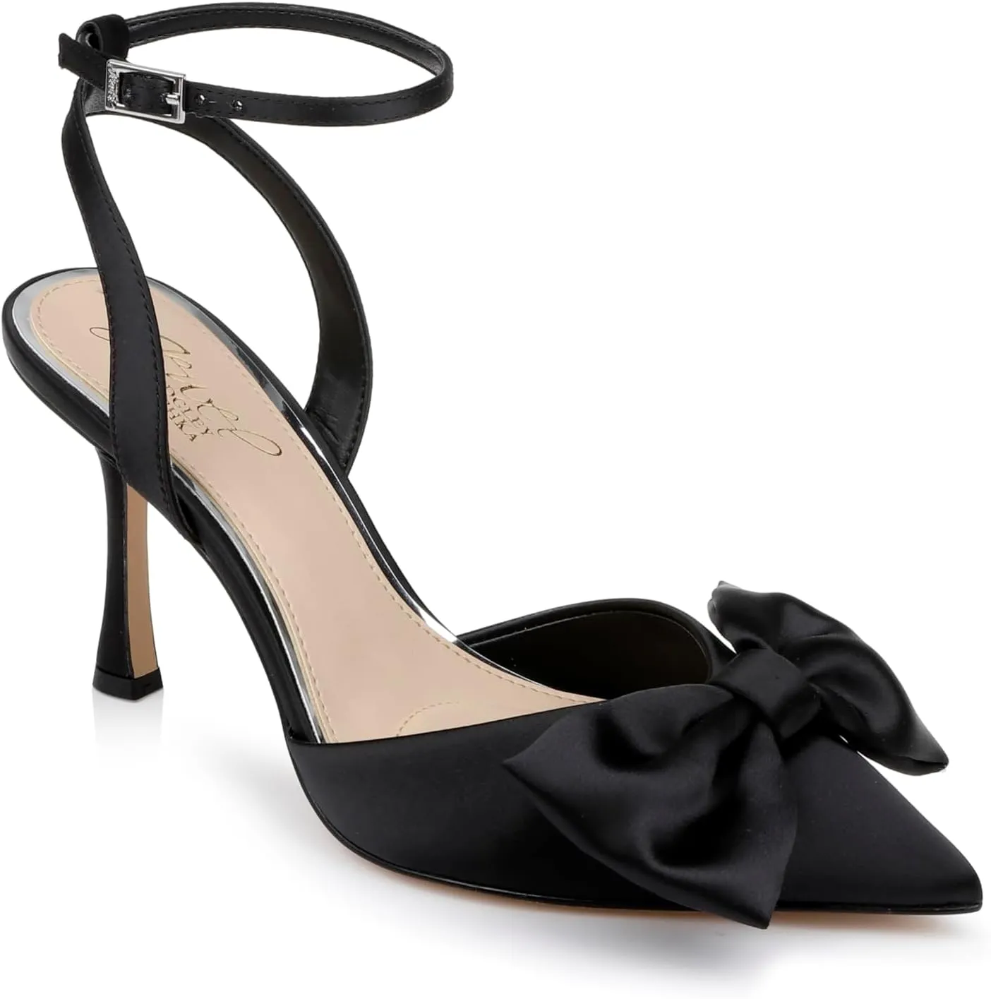Jewel Badgley Mischka Yanna Satin Stiletto with Bow