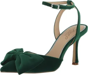 Jewel Badgley Mischka Yanna Satin Stiletto with Bow