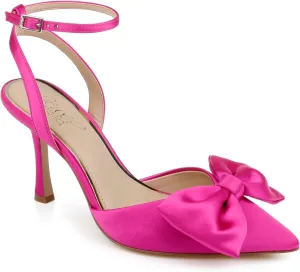 Jewel Badgley Mischka Yanna Satin Stiletto with Bow